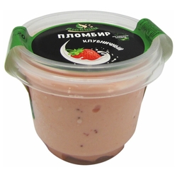 Мороженое Любони Пломбир с клубникой 90г