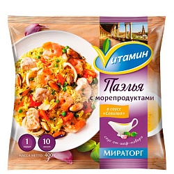 Паэлья Мираторг с морепродуктами 400 г