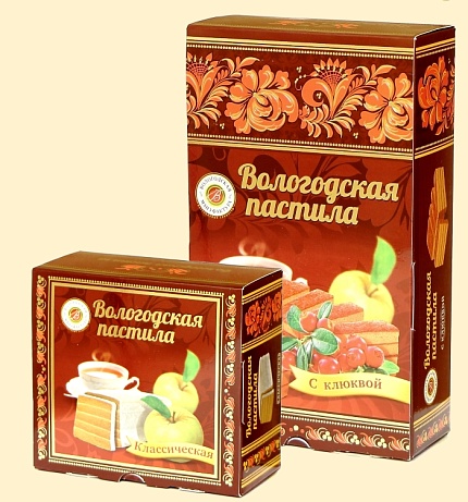 Вологодская пастила классическая клюква 150г
