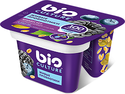 Йогурт Bio culture твин- пот с голубикой и ежевикой мюсли 130г