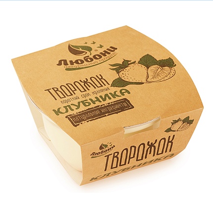 Творожок Любони с клубникой 150г