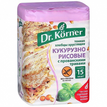 Хлебцы кук-рисовые с прованскими травами 100 г 