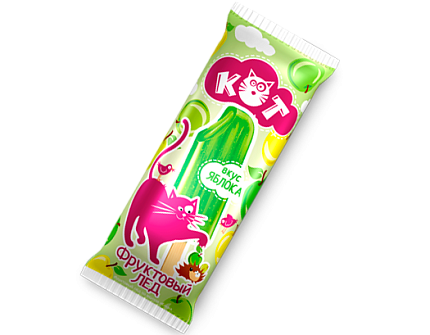 Фруктовый лед КОТ со вкусом яблока 70г