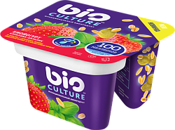 Йогурт Bio culture с клубникой и базиликом 130г