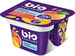 Йогурт Bio culture твин- пот с персиком и манго мюсли 130г