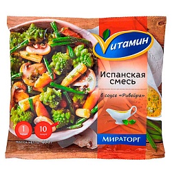 Испанская смесь Мираторг в соусе Ривейра 400г