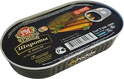 Шпроты из балт кильки в/м 175 г Рыбное меню