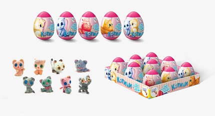 Яйцо пластиковое XXL 44 котенка