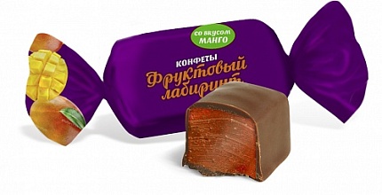 Конфеты Эльбрус-К Фруктовый лабиринт со вкусом манго