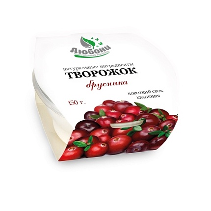 Творожок Любони с брусникой 150г