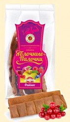 Яблочные палочки Вологодская пастила Фитнес клюква 150г